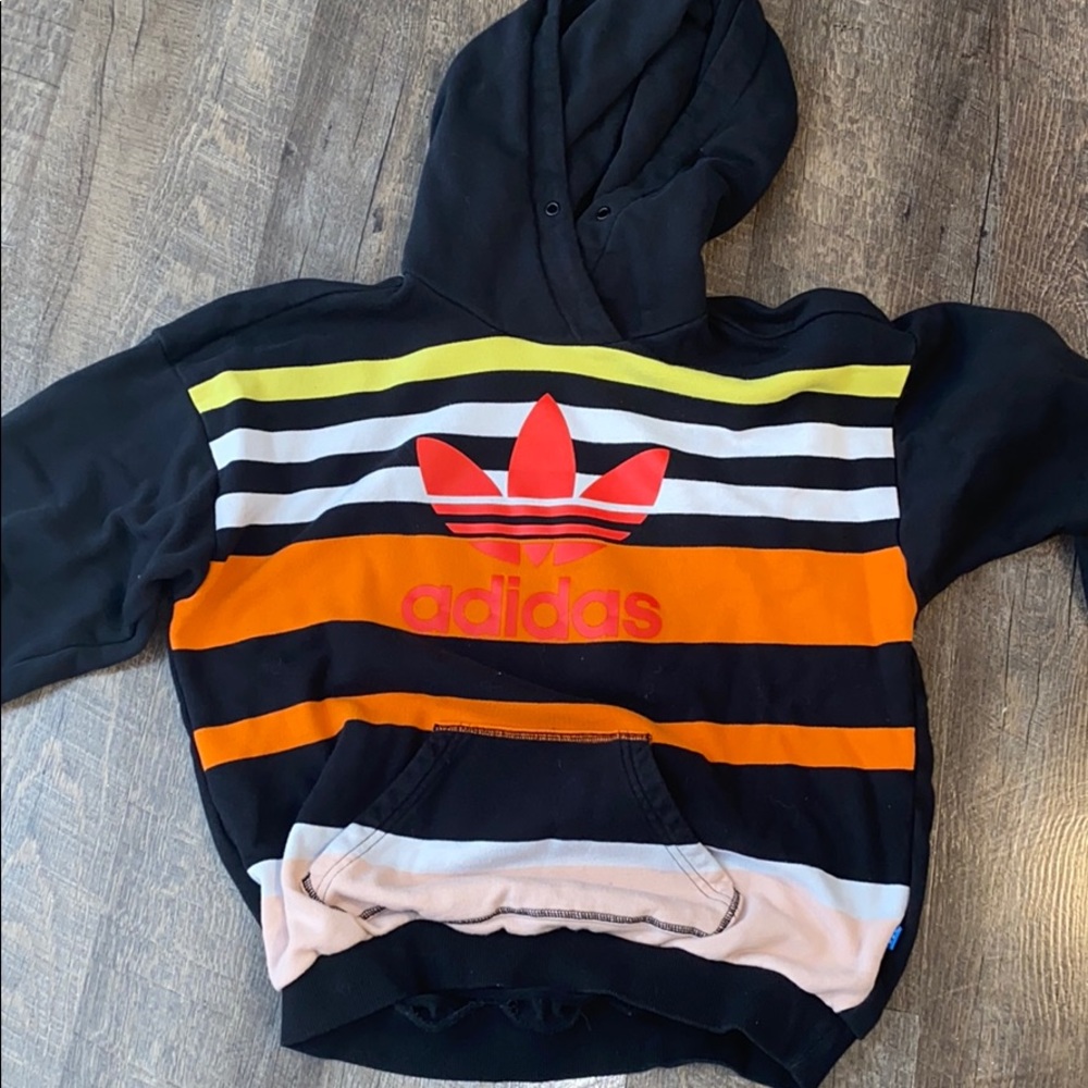 Adidas | S | Striped Hoodie